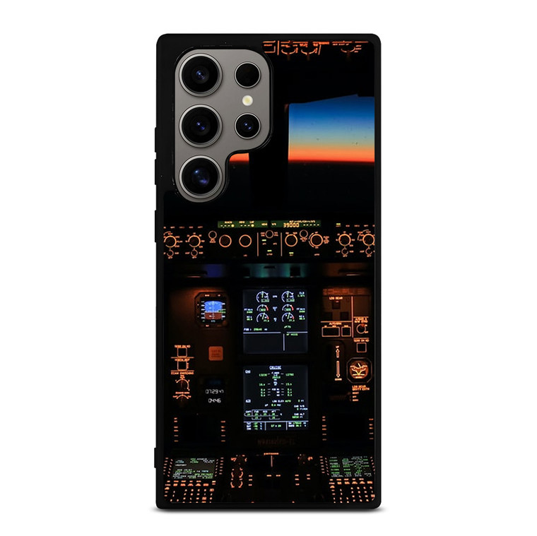BOEING PLANE COCKPIT Samsung Galaxy S24 Ultra Case Cover BOEING PLANE COCKPIT Samsung Galaxy S24 Ultra Case Cover