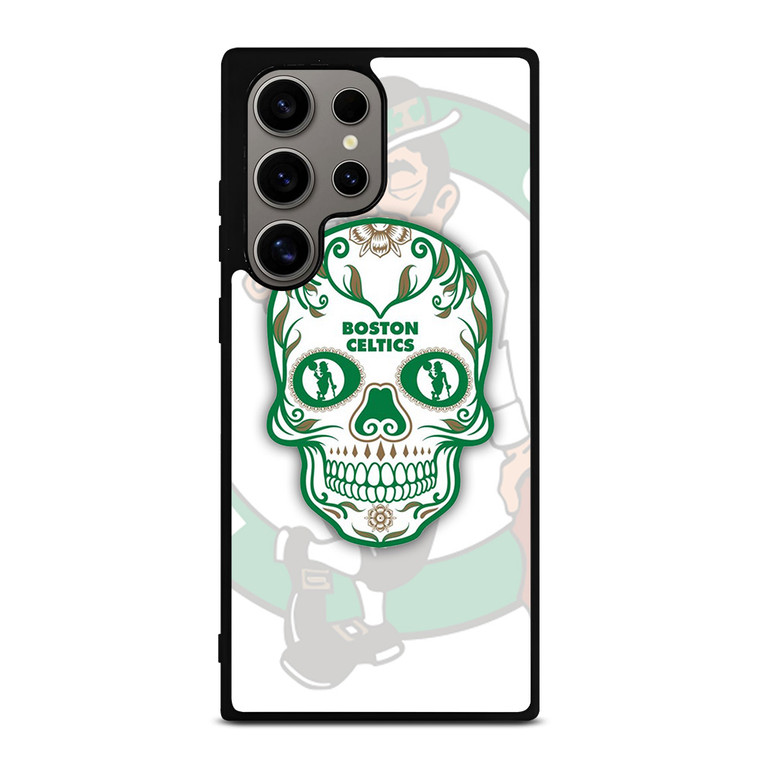 BOSTON CELTICS BASKET SKULL Samsung Galaxy S24 Ultra Case Cover BOSTON CELTICS BASKET SKULL Samsung Galaxy S24 Ultra Case Cover