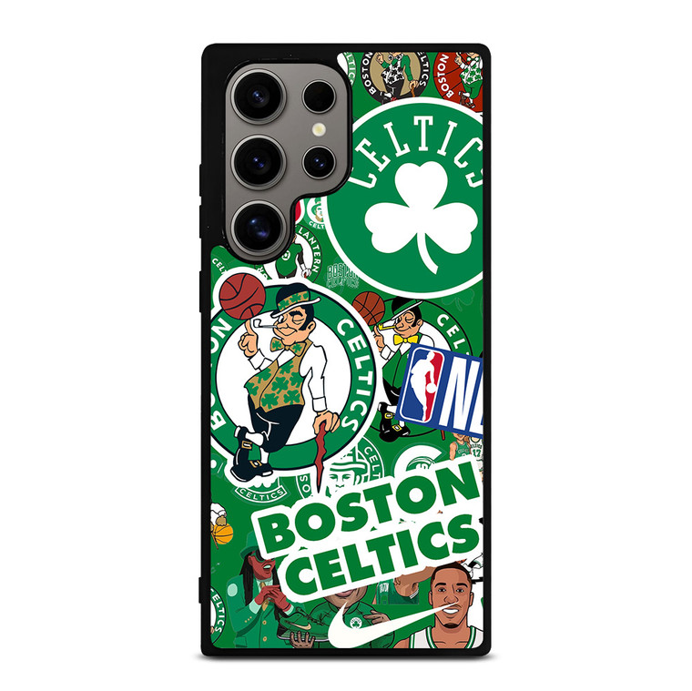BOSTON CELTICS NBA STICKER BOMB Samsung Galaxy S24 Ultra Case Cover