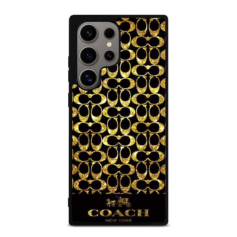 COACH NEW YORK GOLD Samsung Galaxy S24 Ultra Case Cover