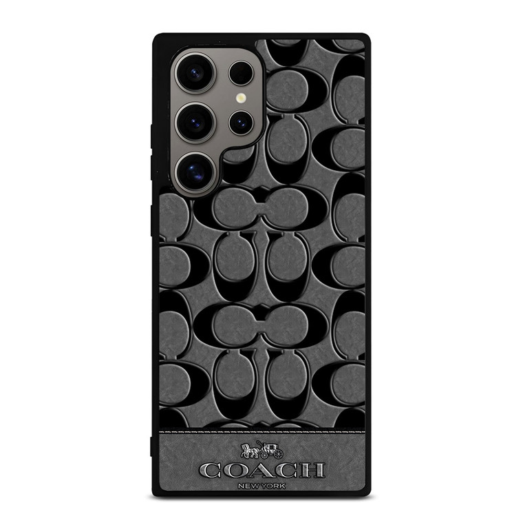 COACH NEW YORK GREY Samsung Galaxy S24 Ultra Case Cover