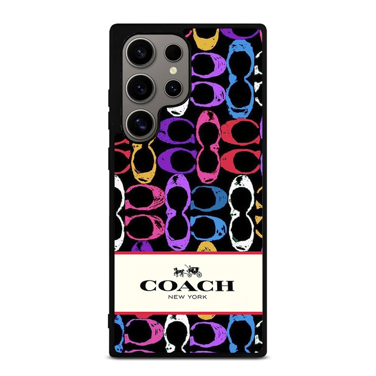 COACH NEW YORK PATTERN COLOR Samsung Galaxy S24 Ultra Case Cover