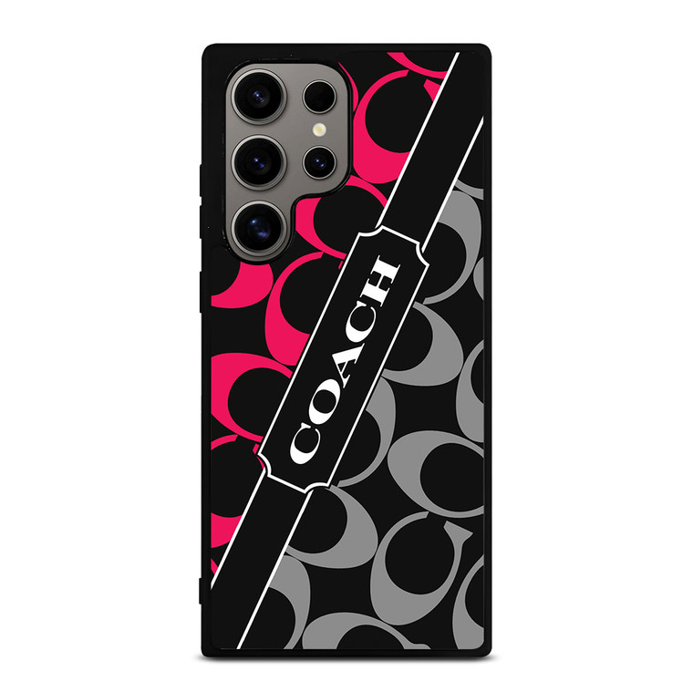 COACH NEW YORK RED WHITE Samsung Galaxy S24 Ultra Case Cover