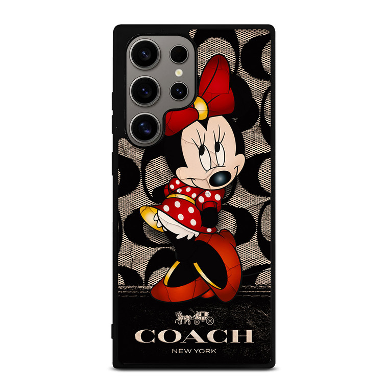 CUTE COACH MINNIE MOUSE Samsung Galaxy S24 Ultra Case Cover