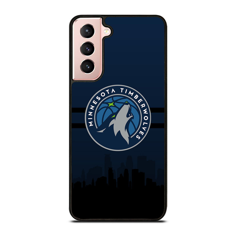 MINNESOTA TIMBERWOLVES NBA SKYLINE Samsung Galaxy S21 Case Cover