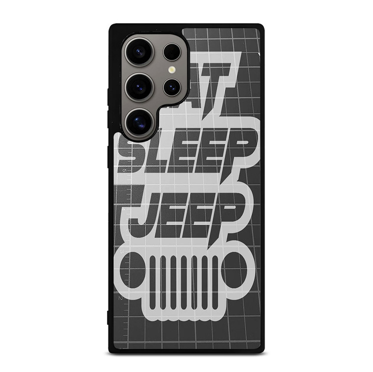 EAT SLEEP JEEP LOGO Samsung Galaxy S24 Ultra Case Cover