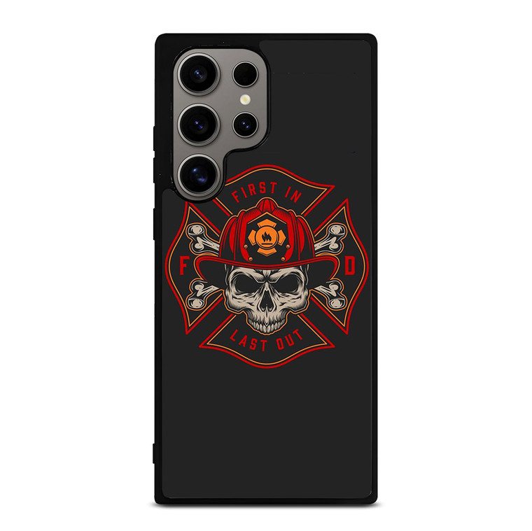 FIREFIGHTER FIREMAN SKULL LOGO Samsung Galaxy S24 Ultra Case Cover