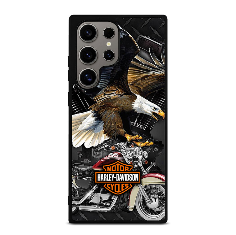 HARLEY DAVIDSON EAGLE METAL LOGO Samsung Galaxy S24 Ultra Case Cover