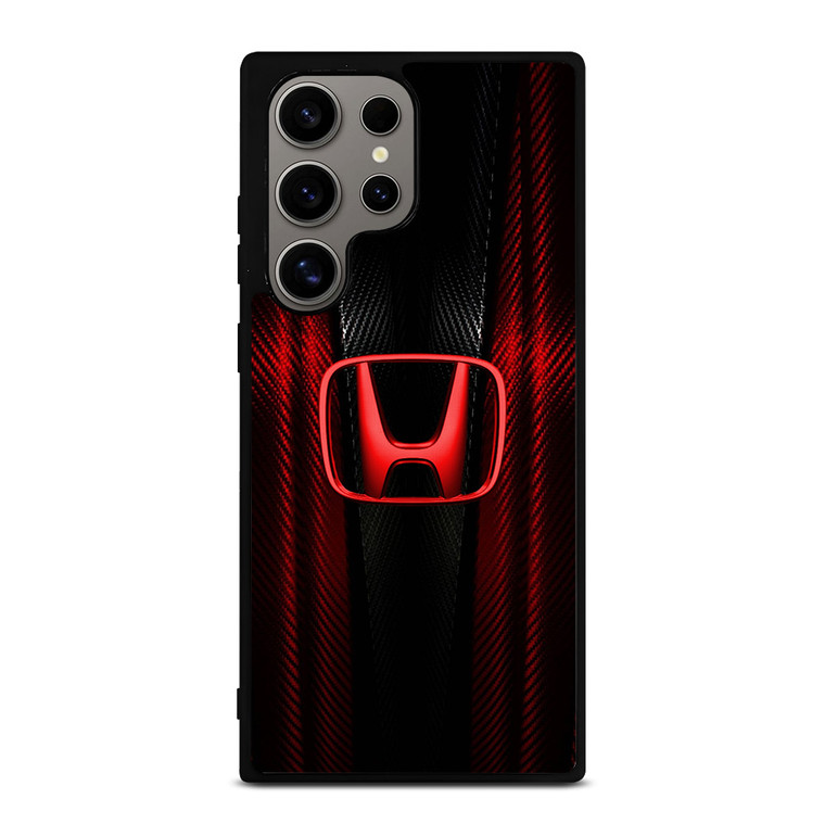 HONDA LOGO RED CARBON Samsung Galaxy S24 Ultra Case Cover
