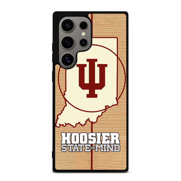 HOOSIER STATE OF MIND INDIANA WOODEN LOGO Samsung Galaxy S24 Ultra Case Cover