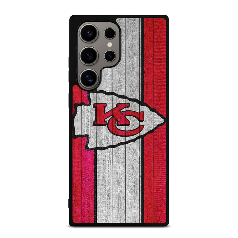 KANSAS CITY CHIEFS WOODEN LOGO Samsung Galaxy S24 Ultra Case Cover