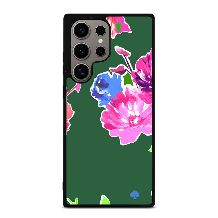 KATE SPADE NEW YORK GREEN FLORAL Samsung Galaxy S24 Ultra Case Cover