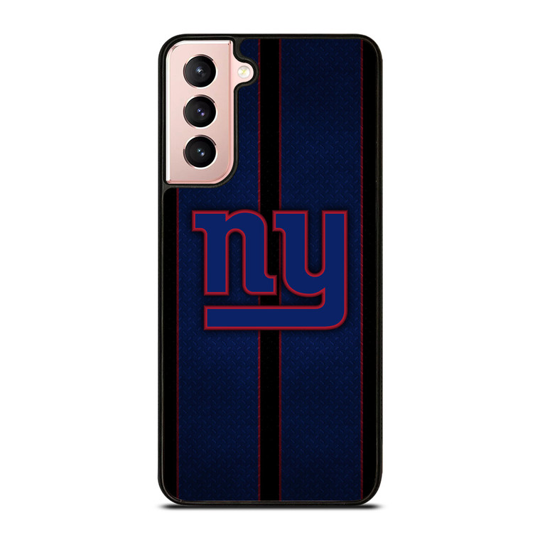 NEW YORK GIANTS NFL METAL STRIPE Samsung Galaxy S21 Case Cover
