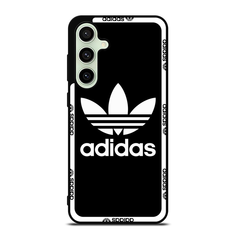 ADIDAS TREFOIL ROUND BLACK Samsung Galaxy S24 FE Case Cover
