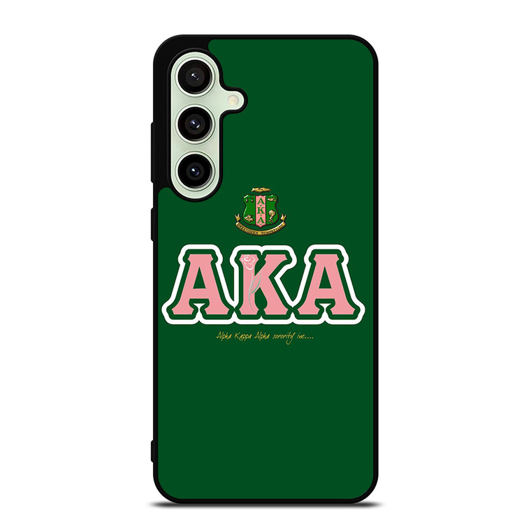 AKA PINK AND GREEN SIMPLE LOGO Samsung Galaxy S24 FE Case Cover