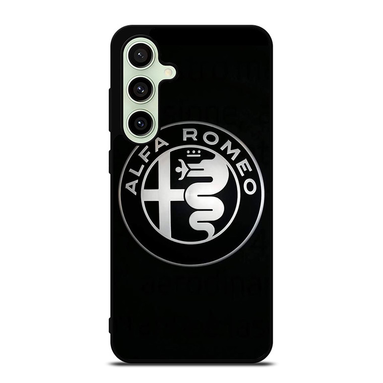 ALFA ROMEO METAL BLACK Samsung Galaxy S24 FE Case Cover ALFA ROMEO METAL BLACK Samsung Galaxy S24 FE Case Cover