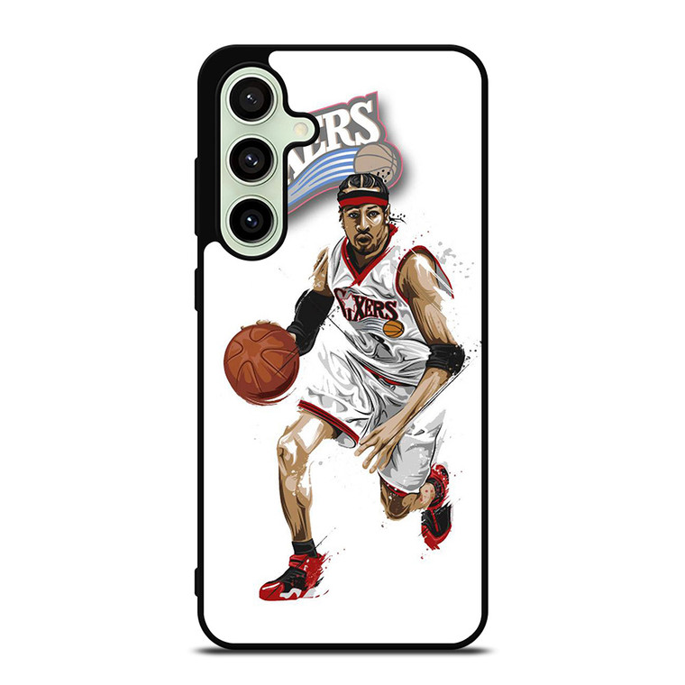 ALLEN IVERSON SIXERS NBA BASKETBALL Samsung Galaxy S24 FE Case Cover
