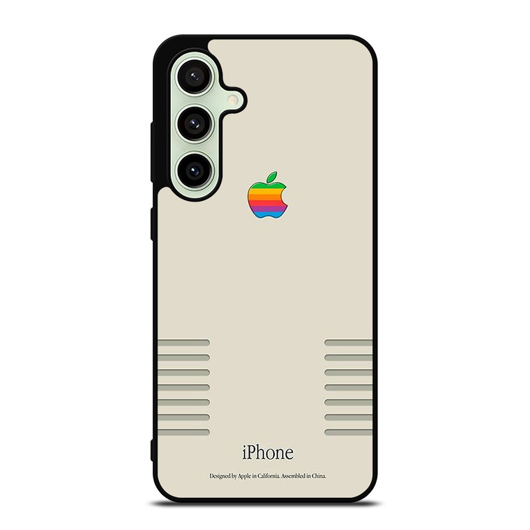 APPLE LOGO RETRO Samsung Galaxy S24 FE Case Cover