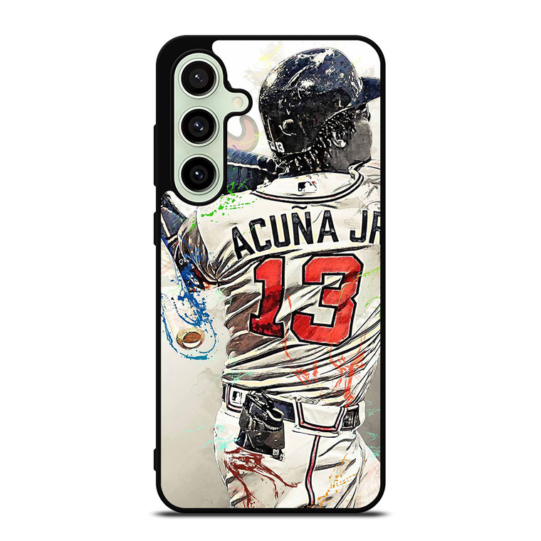 ATLANTA BRAVES ACUNA JR 13 BASEBALL Samsung Galaxy S24 FE Case Cover ATLANTA BRAVES ACUNA JR 13 BASEBALL Samsung Galaxy S24 FE Case Cover