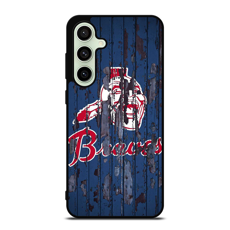 ATLANTA BRAVES RUSTY WOOD Samsung Galaxy S24 FE Case Cover ATLANTA BRAVES RUSTY WOOD Samsung Galaxy S24 FE Case Cover