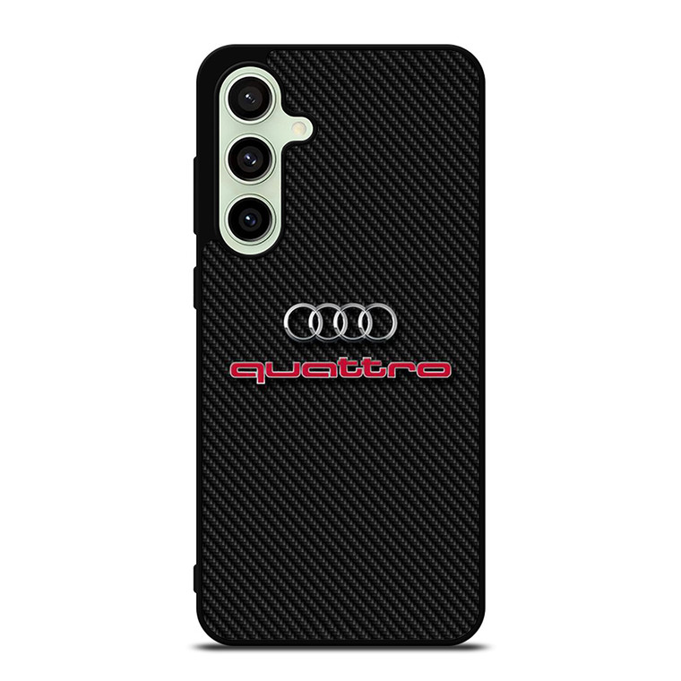 AUDI QUATTRO CARBON LOGO Samsung Galaxy S24 FE Case Cover