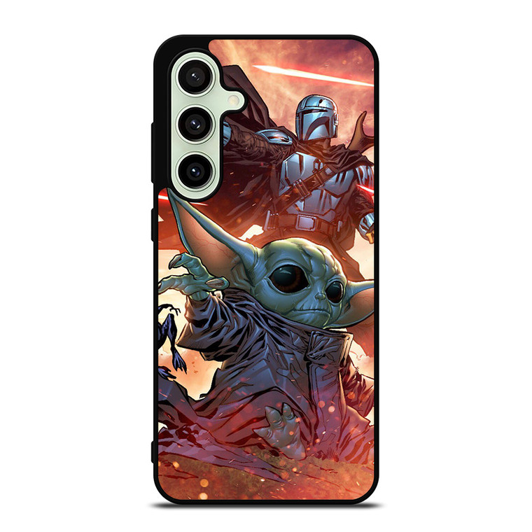 BABY YODA AND THE MANDALORIAN STAR WARS Samsung Galaxy S24 FE Case Cover