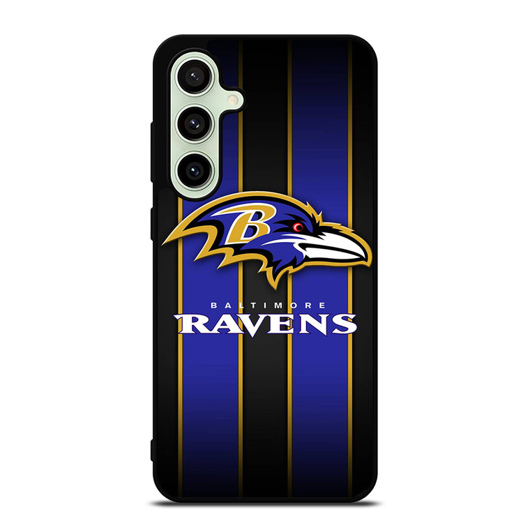 BALTIMORE RAVENS NFL STRIPE LOGO Samsung Galaxy S24 FE Case Cover BALTIMORE RAVENS NFL STRIPE LOGO Samsung Galaxy S24 FE Case Cover