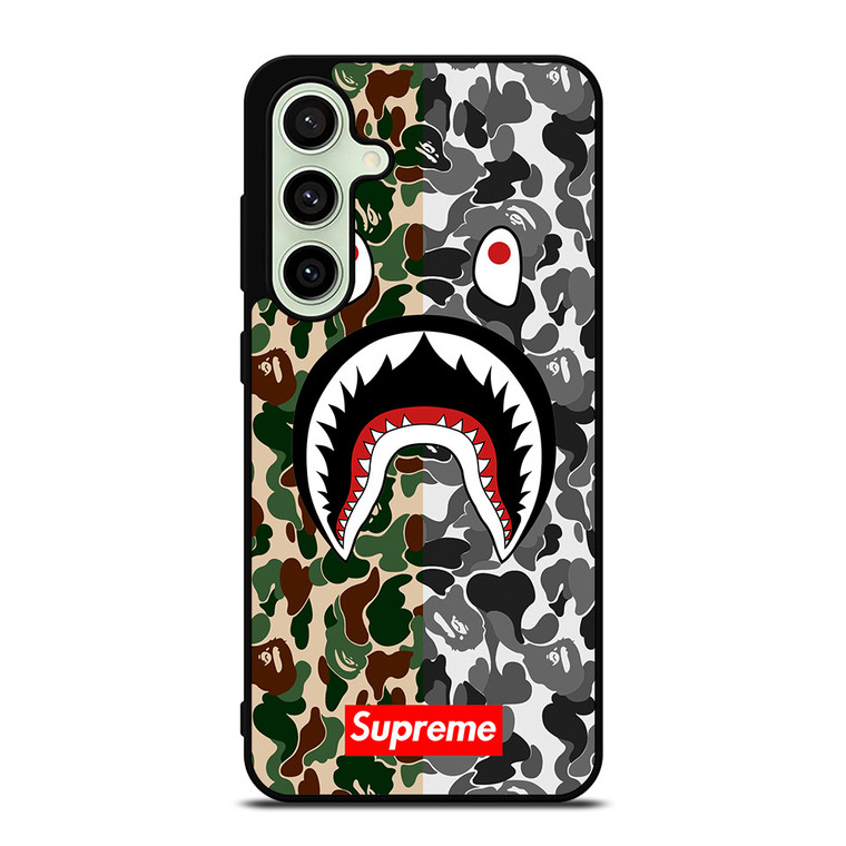 BAPE SHARK SUPREME CAMO 2 Samsung Galaxy S24 FE Case Cover BAPE SHARK SUPREME CAMO 2 Samsung Galaxy S24 FE Case Cover