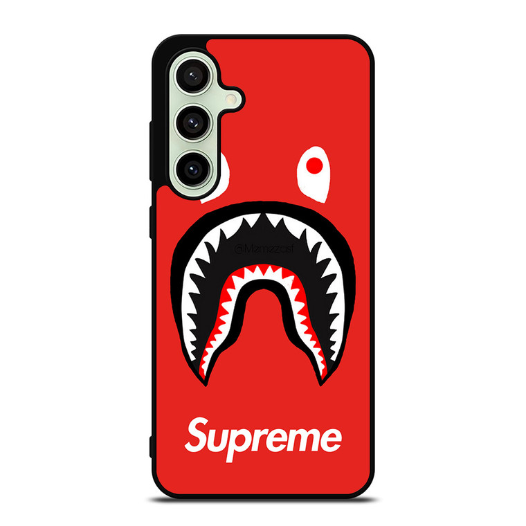 BAPE SHARK SUPREME RED Samsung Galaxy S24 FE Case Cover BAPE SHARK SUPREME RED Samsung Galaxy S24 FE Case Cover