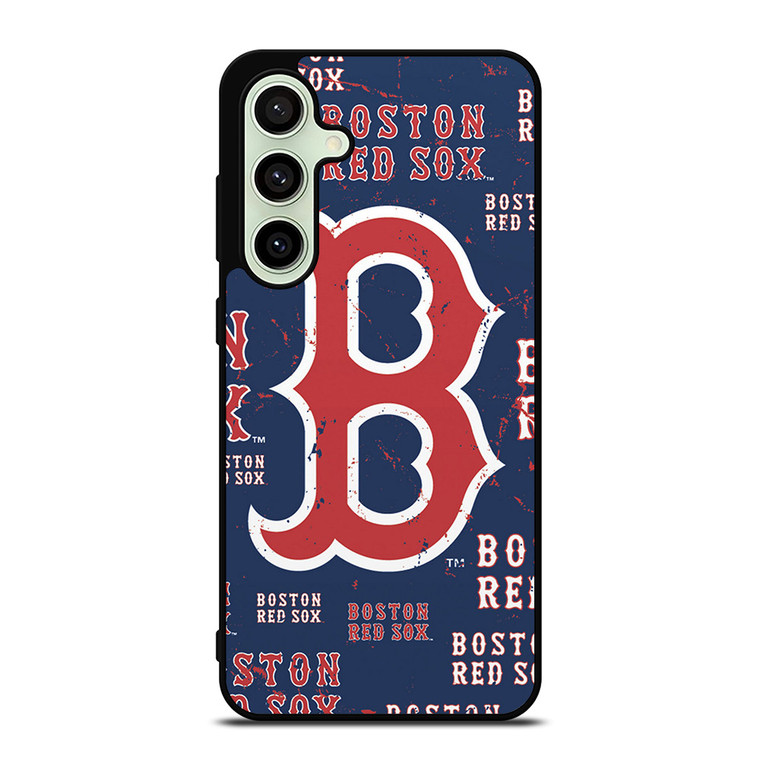 BOSTON RED SOX LOGO COLLAGE Samsung Galaxy S24 FE Case Cover