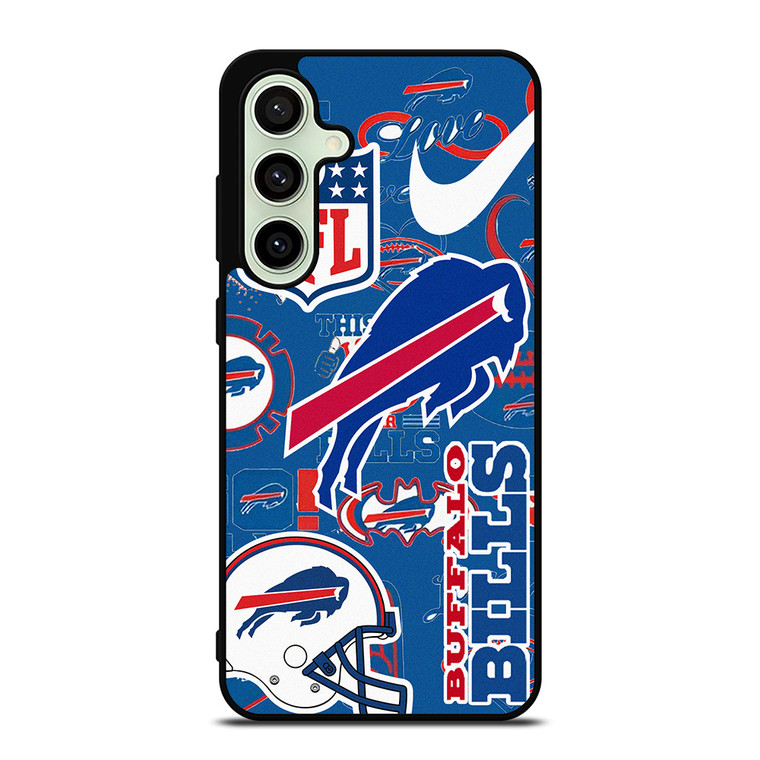 BUFFALO BILLS NFL STICKER BOMB Samsung Galaxy S24 FE Case Cover BUFFALO BILLS NFL STICKER BOMB Samsung Galaxy S24 FE Case Cover