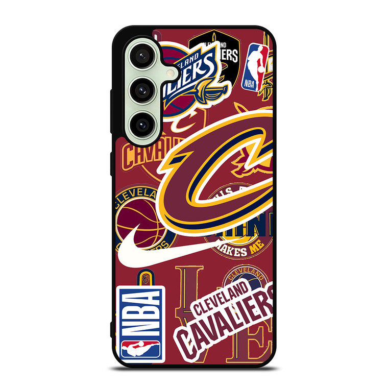CLEVELAND CAVALIERS NBA STICKER BOMB Samsung Galaxy S24 FE Case Cover