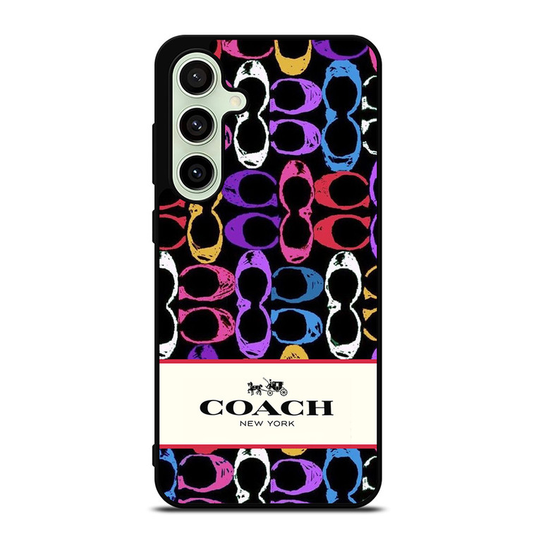 COACH NEW YORK PATTERN COLOR Samsung Galaxy S24 FE Case Cover
