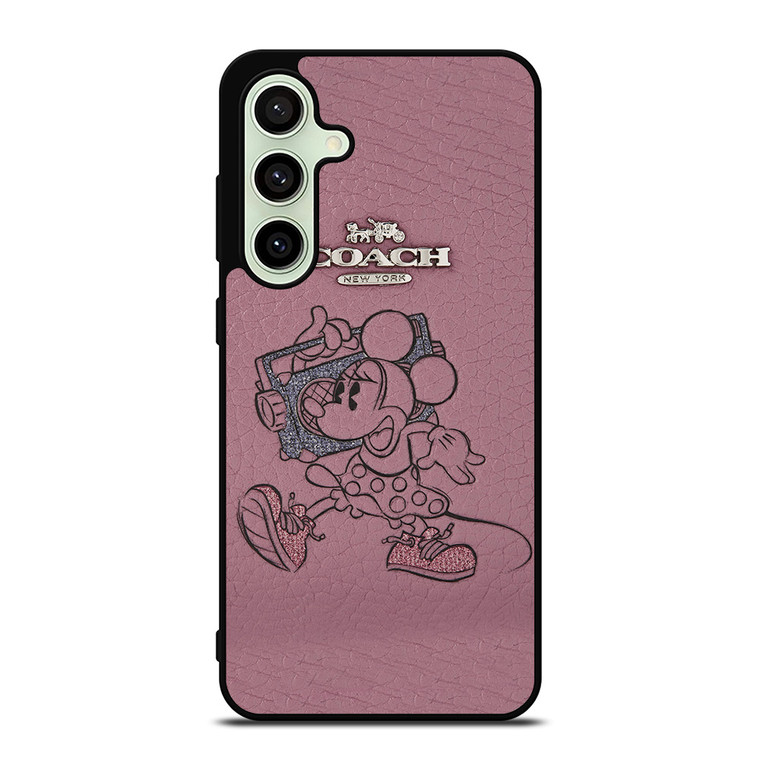 COACH NEW YORK PINK MICKEY MOUSE Samsung Galaxy S24 FE Case Cover