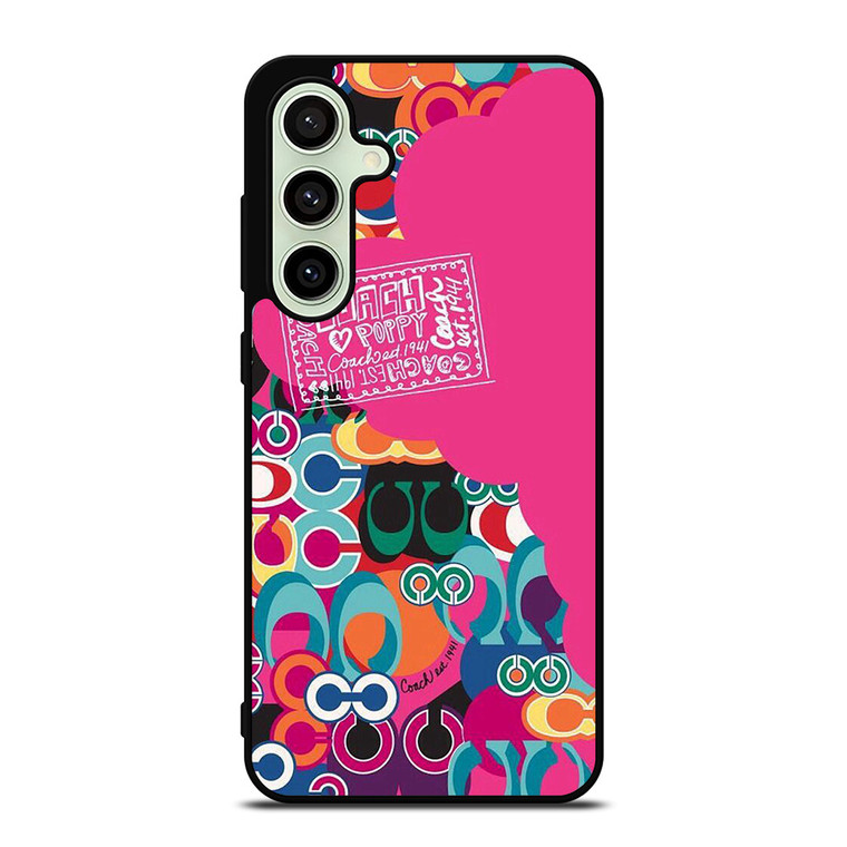 COACH NEW YORK POPPY COLOR FULL Samsung Galaxy S24 FE Case Cover