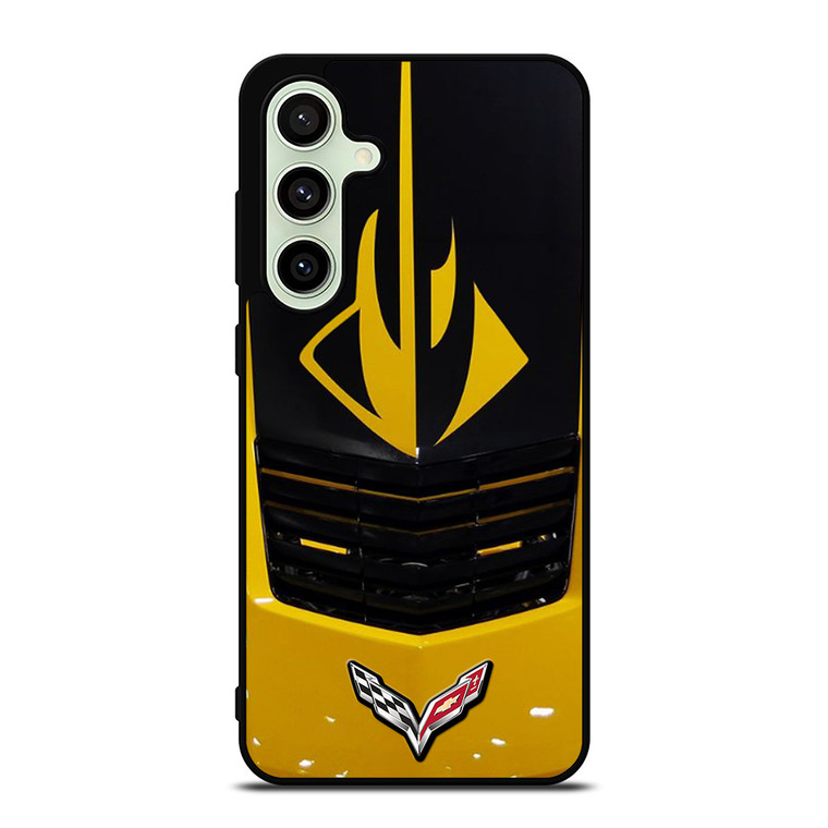 CORVETTE STINGRAY YELLOW GRILLES Samsung Galaxy S24 FE Case Cover