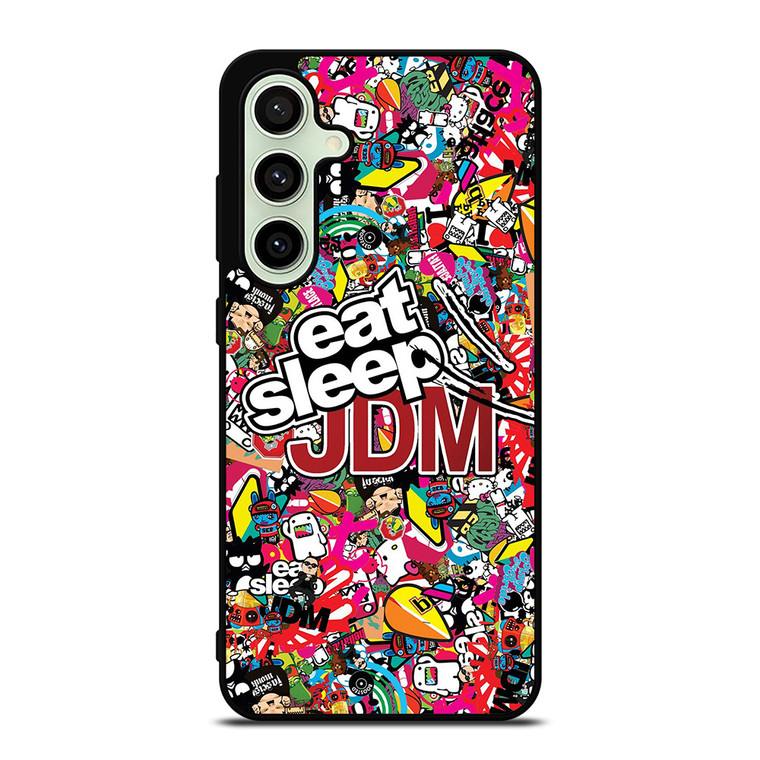 EAT SLEEP JDM STICKERS Samsung Galaxy S24 FE Case Cover