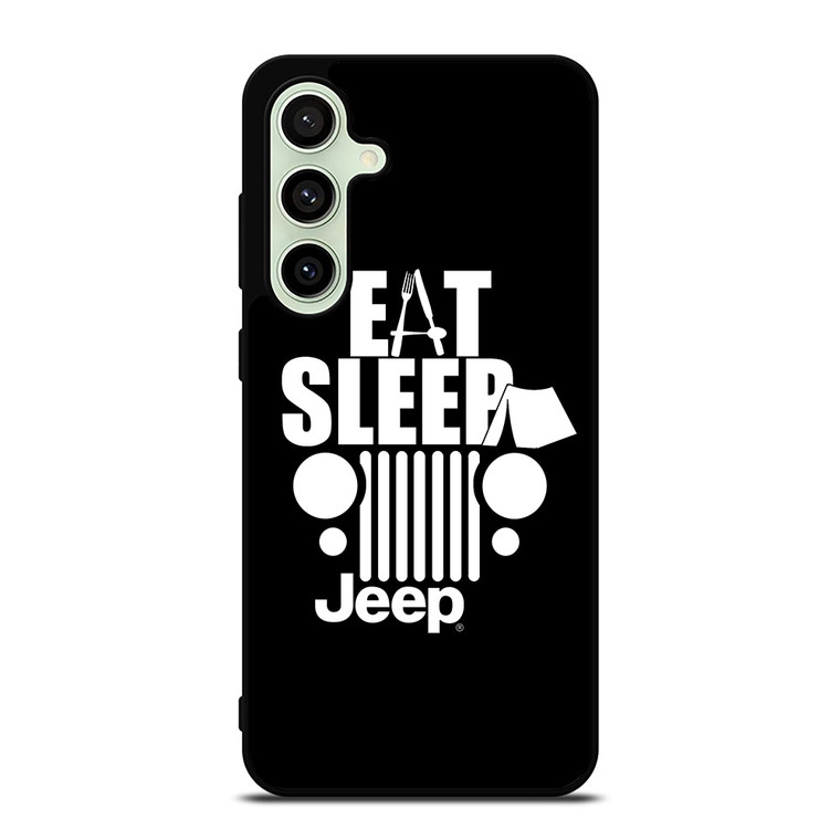 EAT SLEEP JEEP ART Samsung Galaxy S24 FE Case Cover