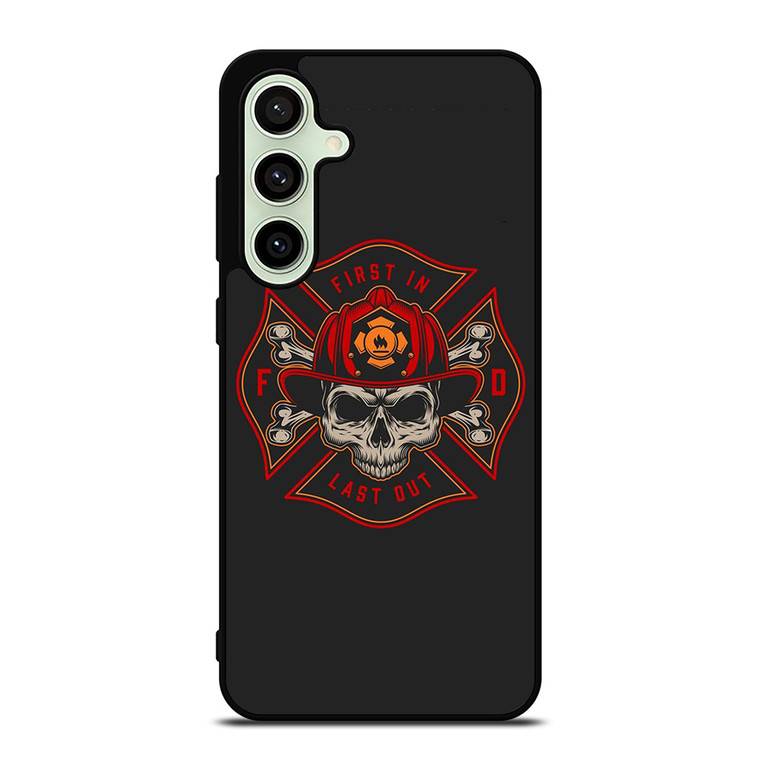 FIREFIGHTER FIREMAN SKULL LOGO Samsung Galaxy S24 FE Case Cover
