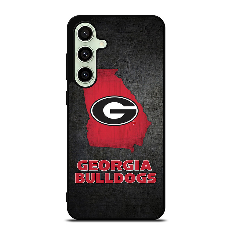 GEORGIA BULLDOGS SYMBOL METAL Samsung Galaxy S24 FE Case Cover