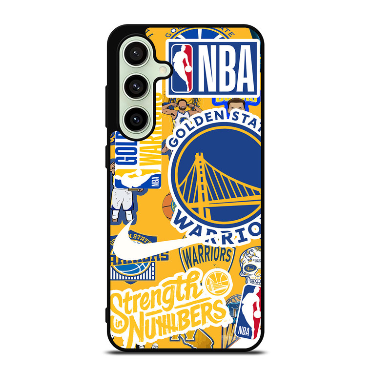 GOLDEN STATE WARRIORS NBA STICKER BOMB Samsung Galaxy S24 FE Case Cover