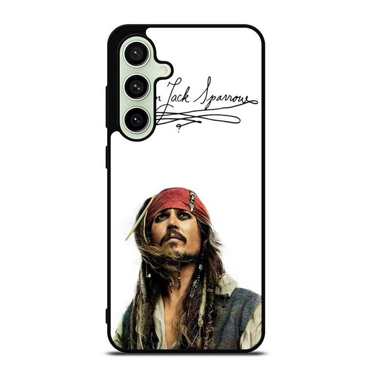 JACK SPARROW SIGNATURE PIRATES OF THE CARIBBEAN  Samsung Galaxy S24 FE Case Cover