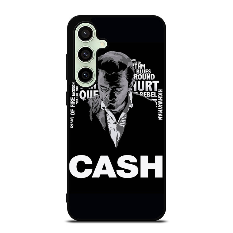 JOHNNY CASH MIDDLE CLIPART Samsung Galaxy S24 FE Case Cover