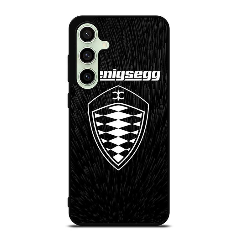 KOENIGSEGG LOGO BLACK PATTERN Samsung Galaxy S24 FE Case Cover