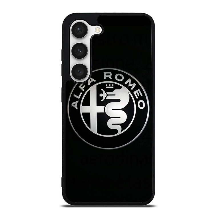ALFA ROMEO METAL BLACK Samsung Galaxy S23 Case Cover ALFA ROMEO METAL BLACK Samsung Galaxy S23 Case Cover