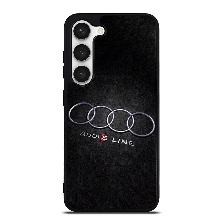 AUDI S LINE CAR EMBLEM Samsung Galaxy S23 Case Cover AUDI S LINE CAR EMBLEM Samsung Galaxy S23 Case Cover