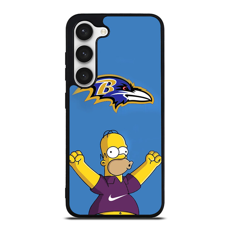 BALTIMORE RAVENS NIKE THE SIMPSONS Samsung Galaxy S23 Case Cover