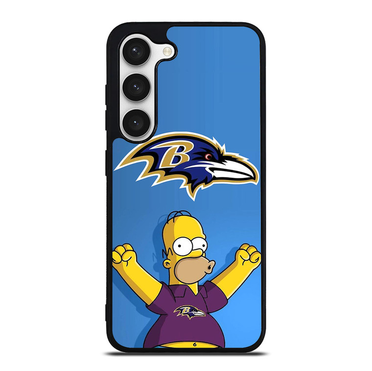 BALTIMORE RAVENS THE SIMPSON Samsung Galaxy S23 Case Cover BALTIMORE RAVENS THE SIMPSON Samsung Galaxy S23 Case Cover