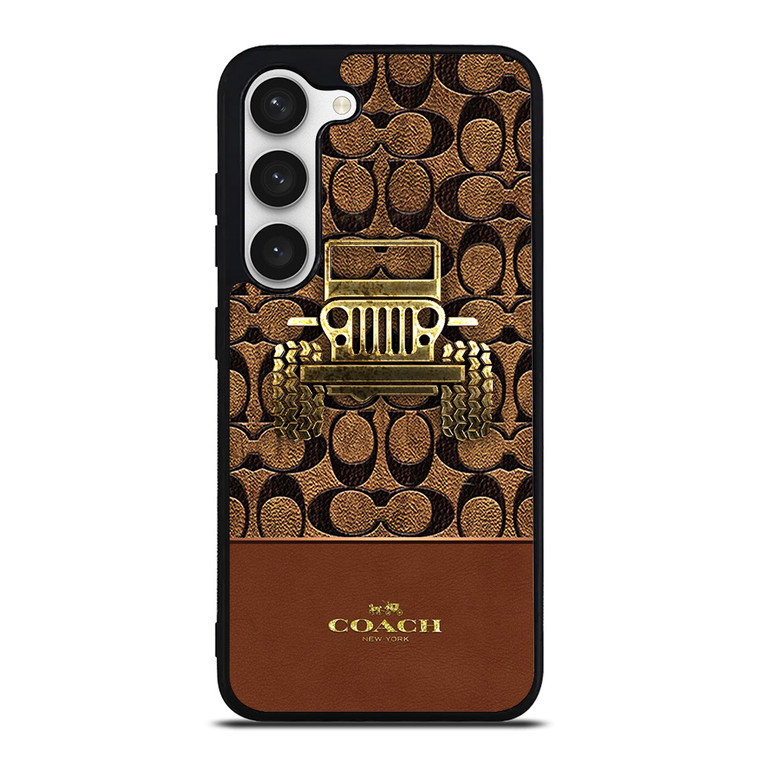 COACH NEW YORK JEEP Samsung Galaxy S23 Case Cover COACH NEW YORK JEEP Samsung Galaxy S23 Case Cover