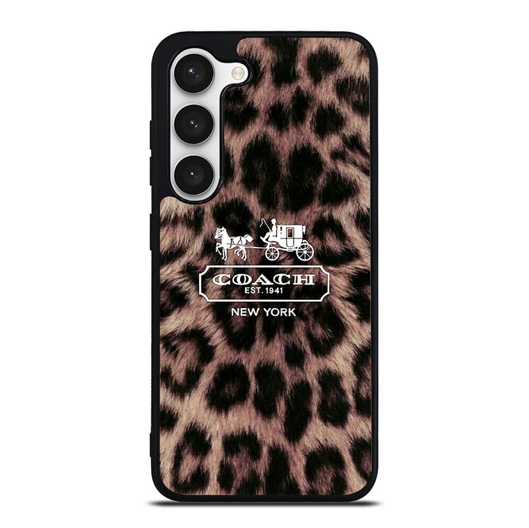 COACH NEW YORK LEOPARD Samsung Galaxy S23 Case Cover